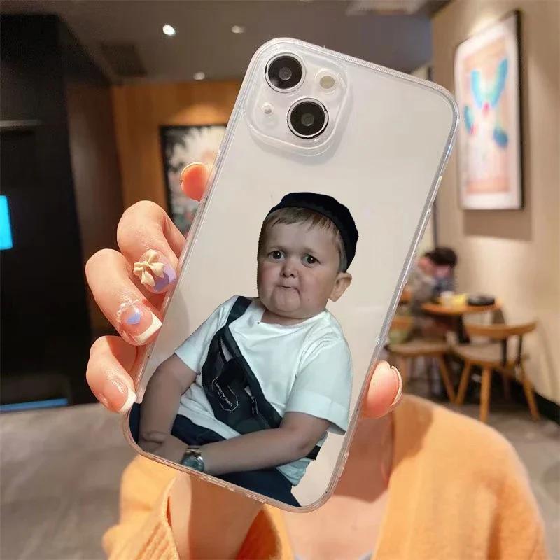 Lustige Babaite Hasbulla Handyhülle für iPhone 16 15 14 13 12 11 Pro Max Mini SE 7 8 Plus Fundas Niedliche Transparente Handy Hülle iPhone 13