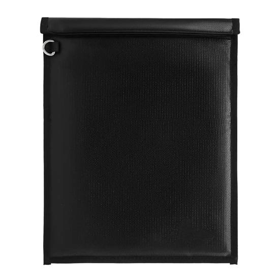 Faraday-Tasche für Laptops und Tablets, Faraday-Käfig, RFID-Signalblock-Tasche, feuerfest, wasserdicht, Faraday-Schlüsselanhänger L black