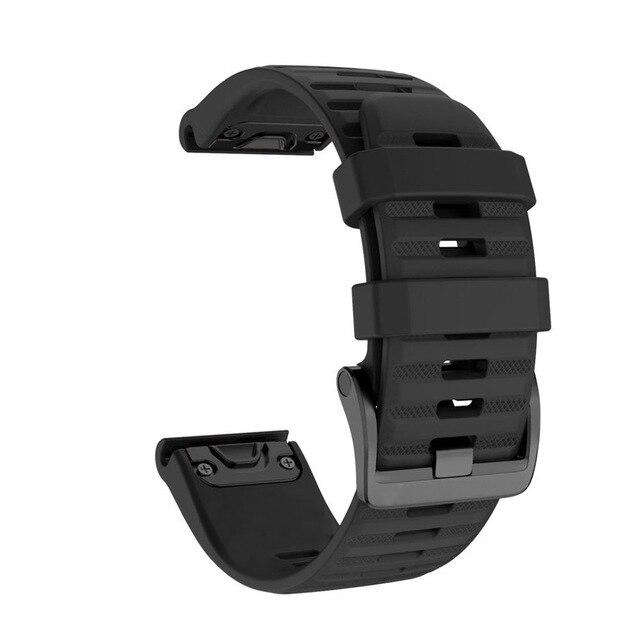 26/22mm Armband Für Garmin Fenix ​​7 7s 7x 6 6S 6X Pro 5 5X 5S 5S Plus 3HR 935 Silikon Band Fenix6 Uhr Easyfit Handgelenk Strap 22mm Fenix 7 schwarz