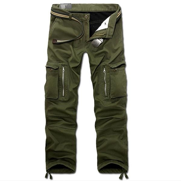 Winter herren Hosen Casual Hosen Samt Warme Kleid Lose Mode Plus Größe Klettern Hosen 30 armee grüne