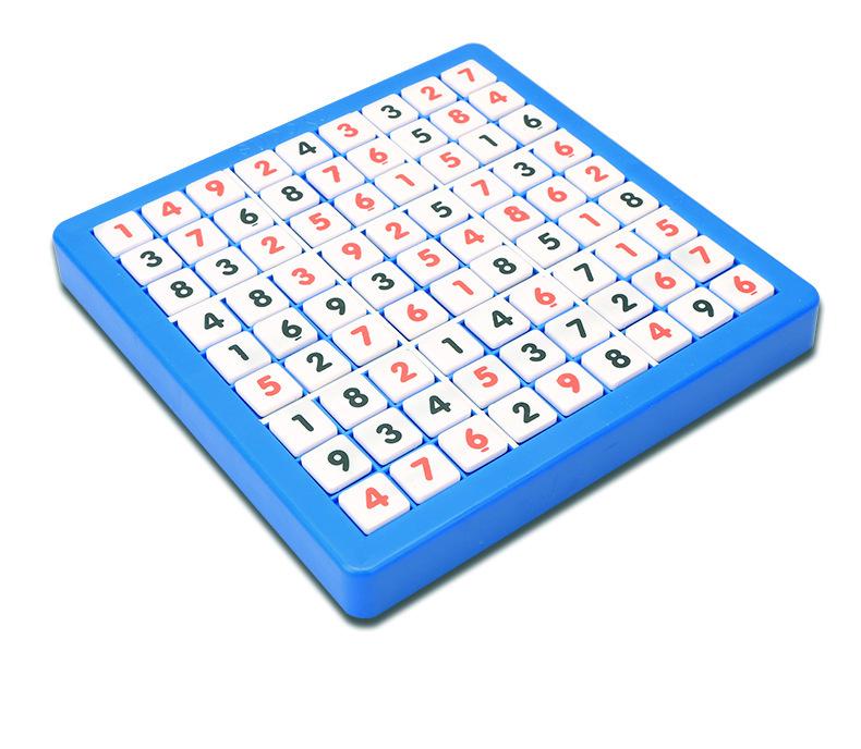 Sudoku Schach Denktraining - Pädagogisches Eltern-Kind-Spiel blue