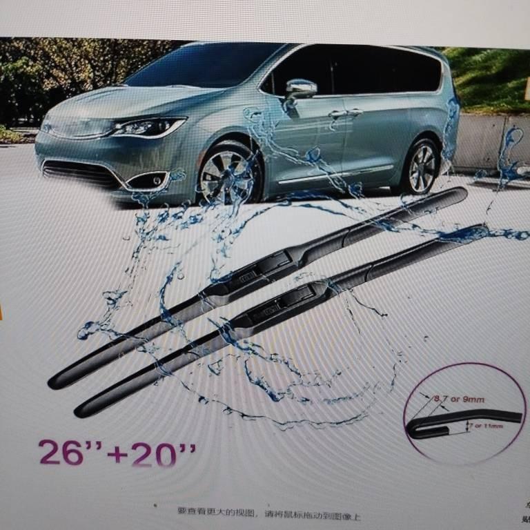 Für Chrysler Pacifica 2017-2025 Frontscheibenwischerblatt 26 Zoll + 20 Zoll Chrysler Pacifica 2017-2022 26 inch + 20 inch