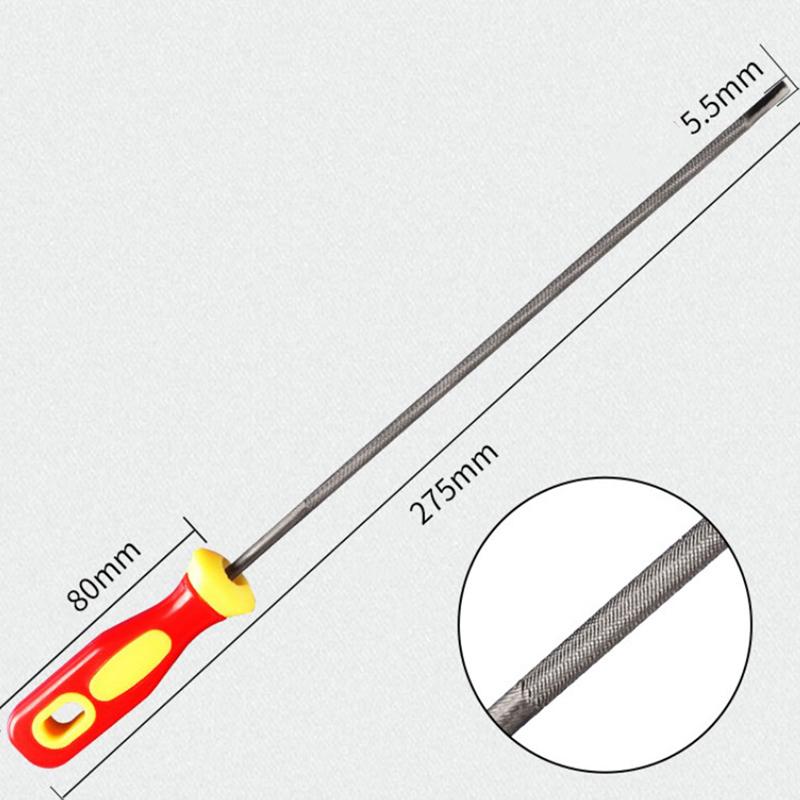 Runder Kettensägen-Kettenfeilenschärfer aus Kohlenstoffstahl mit hohem Kohlenstoffgehalt, 4/4,8/5,5 mm 5.5mm
