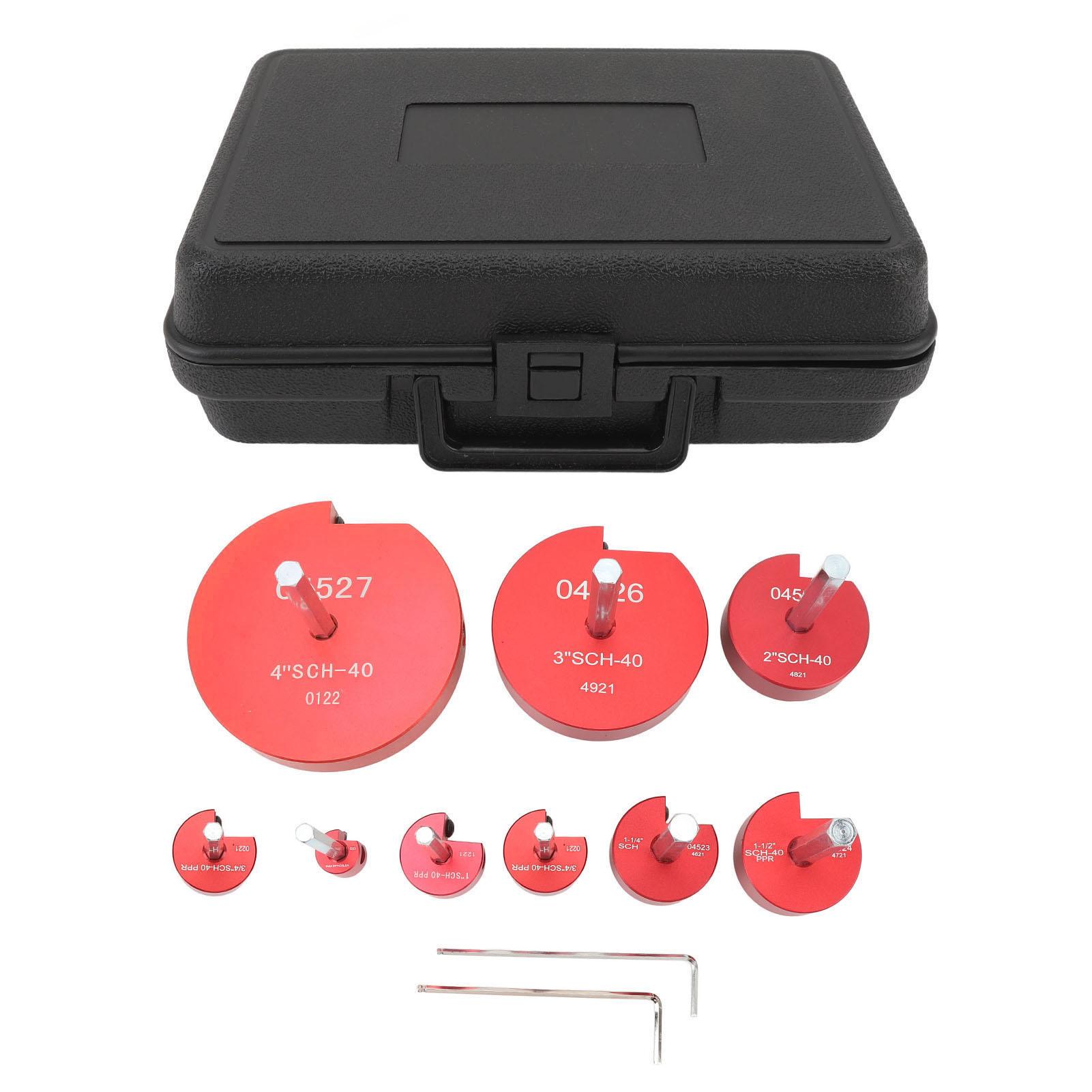 Rohrreibahle Professioneller Standard PVC Rohrreibahle Rohrfitting Reibahlen-Set für PVC-Rohre Wasserleitungen