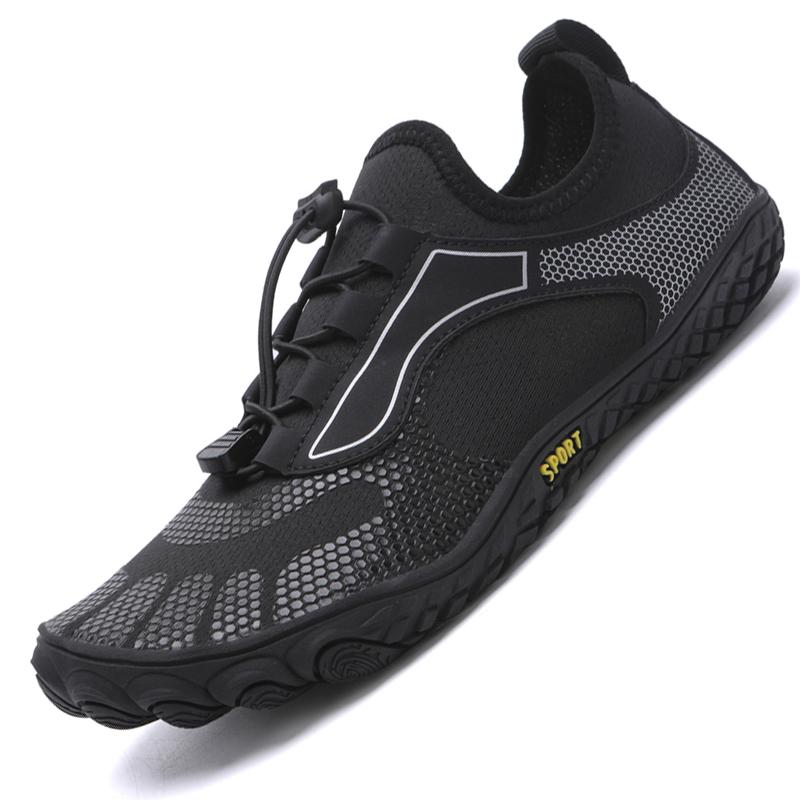 Herren Damen Wassersportschuhe Strand Barfuß Aquaschuhe Fluss Meer Tauchen Waten Sneaker Schnelltrocknend Pool Schwimmschuhe 38 schwarz