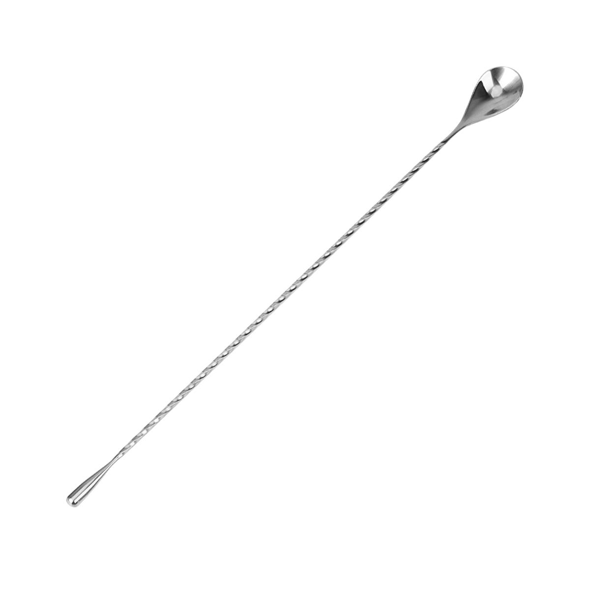 Spiralmuster Bar Teadrop Löffel Bar Werkzeug Rührlöffel Mischen Cocktail Löffel Bartender Werkzeuge Edelstahl 30/40cm 40cm Silver