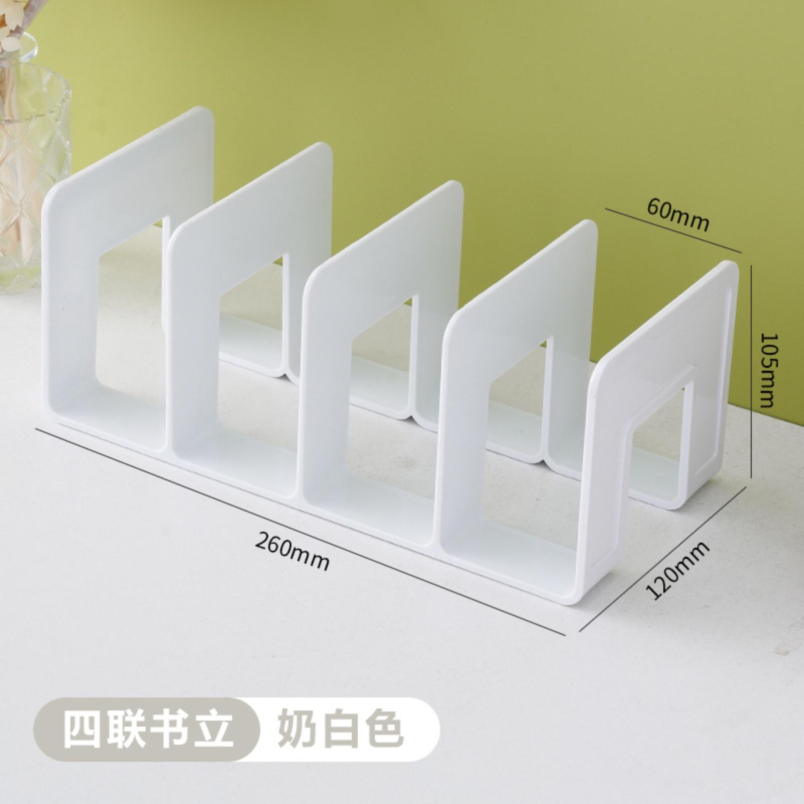 Schreibtisch-Buchhalter - Der Buch-Organizer für Schüler und Kinder Buchständer, Buchklemme, Schreibtisch-Organizer, Regal, Aufbewahrungsregal One Size weiß