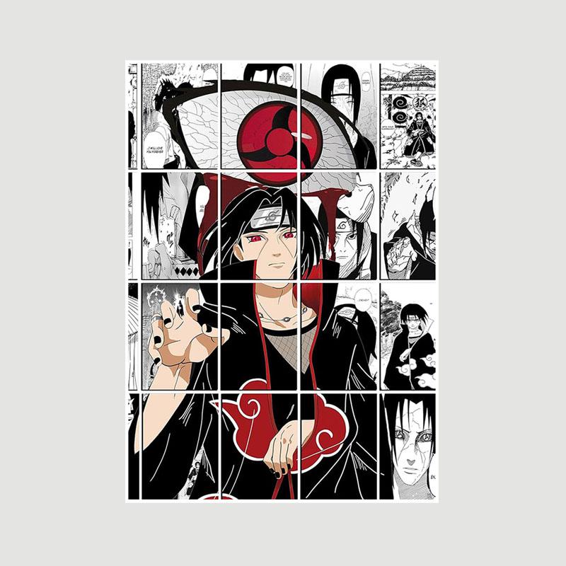 Moderne Wohnkultur Anime Figur Poster Weiß Papier Boruto Uchiha Itachi Poster Wand Kunst Gemälde Bilder Schlafzimmer Cafe Bar Hotel Dekoration Wandbild 30x21cm