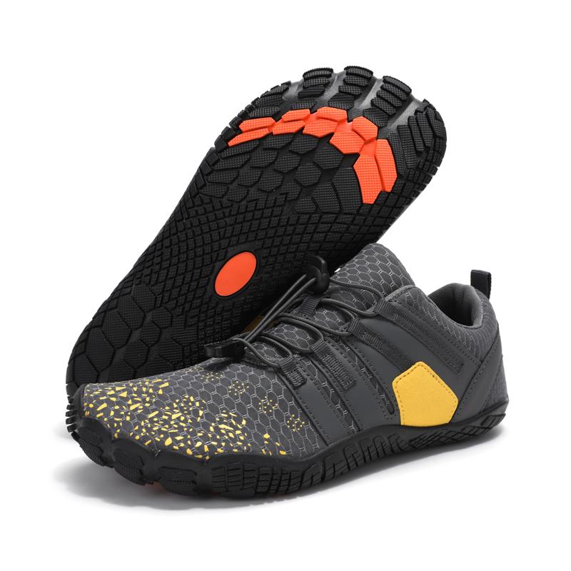 Barfuß-Trail-Schuhe Barfußschuhe für Herren Lässige Damen Wandersandalen Wassersportschuhe Herren-Trainingsschuhe 40 grau