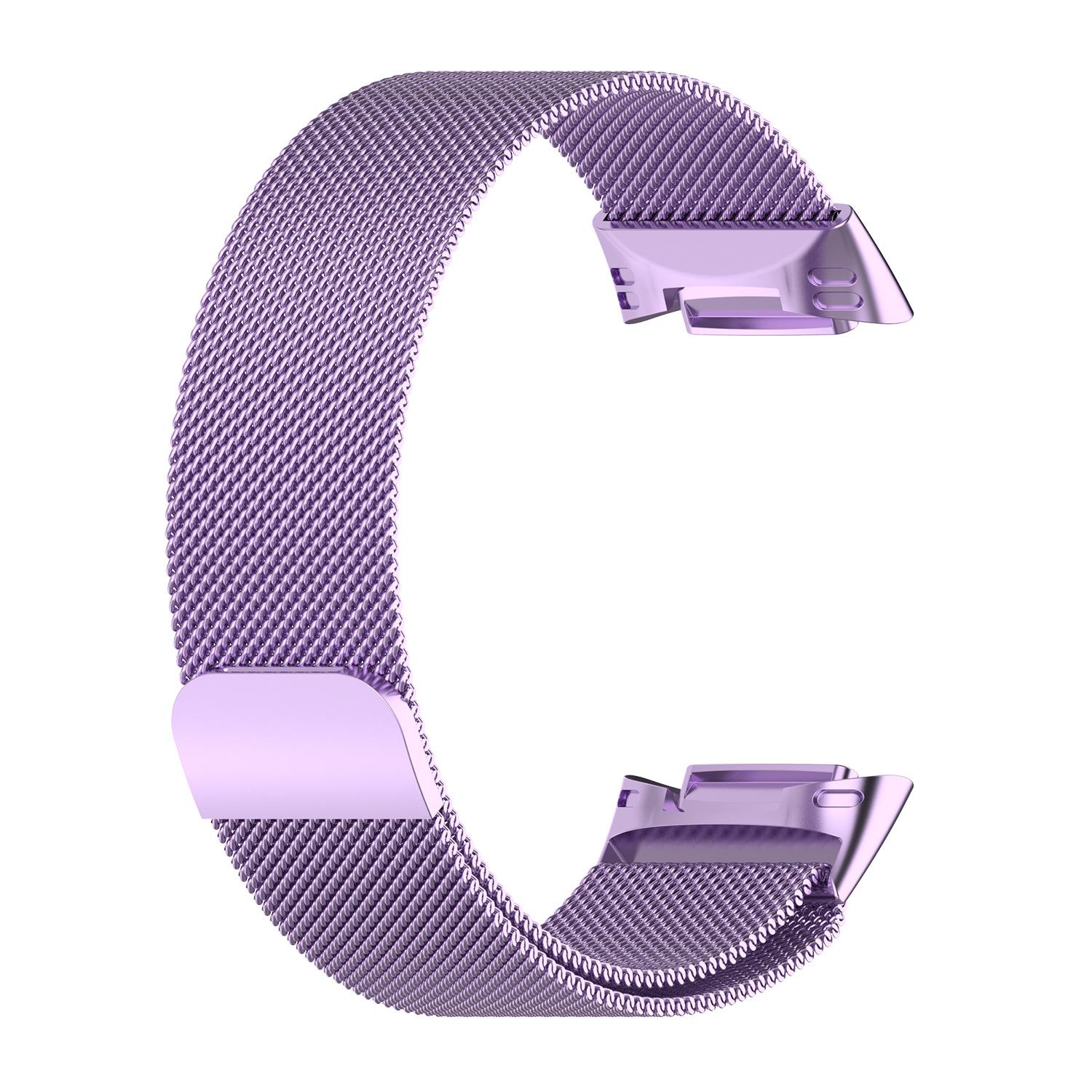 Milanaise-Schlaufe Für Fitbit Charge 6 5 Bandersatz Charge6 Armband Edelstahl Magnetarmband fitbit charge 5 Armband Fitbit Charge 6 violett