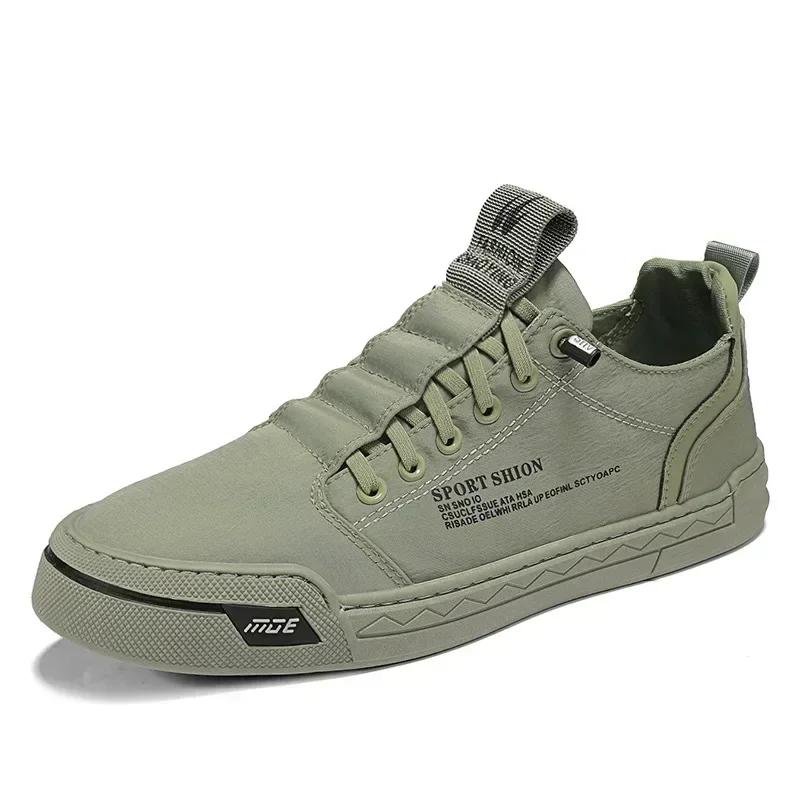 Neue Sneaker Canvas Schuhe für Herren im Angebot Herbst Atmungsaktiv Slipper Herren Sneaker Flache Vulkanisierte Schuhe Eisseide Tenis Masculino 41 gray