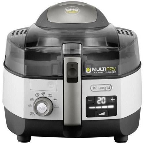 DELONGHI FH1396/1 MultiFry Ölfreie Fritteuse – Weiß/Schwarz
