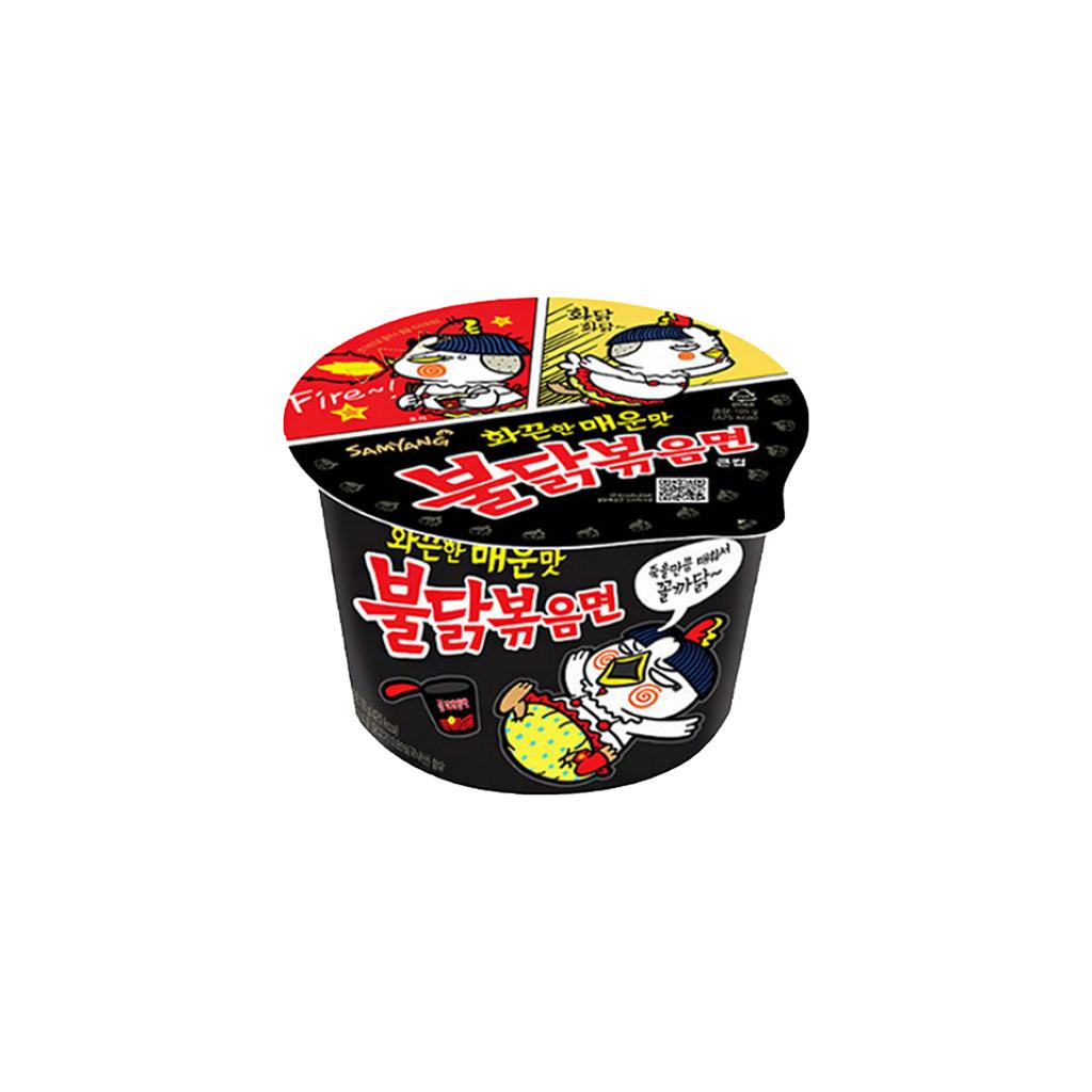 Samyang Hot Chicken Flavour Ramen-Nudeln in großer Tasse 105g (2 verschiedene Mengen) 1