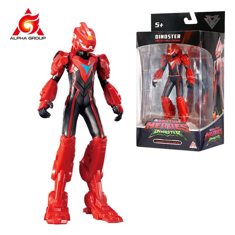 Quantum Heroes Dinoster 6 Zoll 1 Stück Dinoster Figur-Lucio/Delby/OZ/Jay Min mit beweglichen Armen Anime Actionfigur Kinderspielzeug Geschenk gray