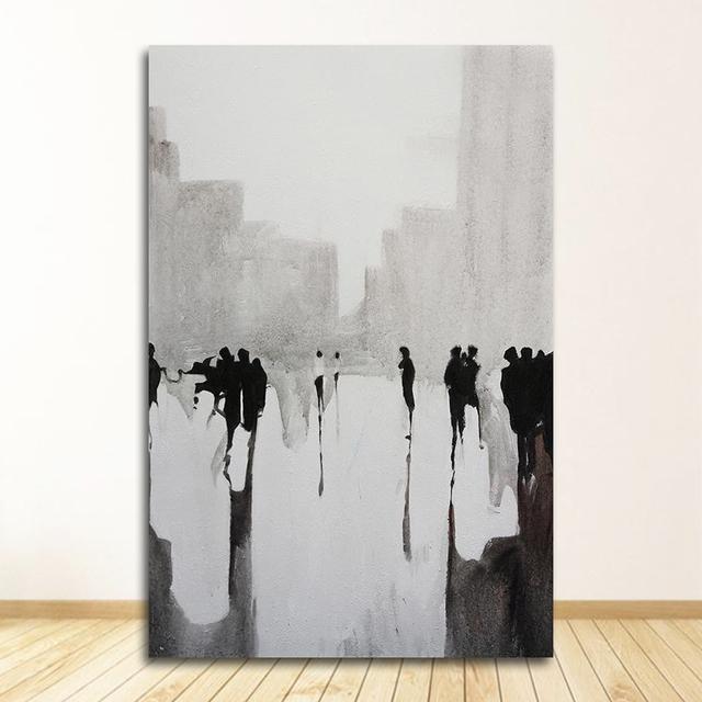 Zimmer Home Decor Nordic Schwarz Weiß Malerei Abstrakte Britische S Drucke Moderne Leinwand Kunst Ins Wand Kunst Bilder für Wohnzimmer 21cm×30cm NoFrame