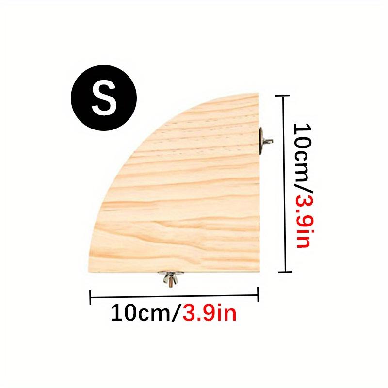 Fächerförmiger Vogelpapagei-Holzständer, Vogelkäfig-Zubehör, Sitzstange für Kleintiere, Chinchilla, Eichhörnchen, Hamster, Standbrett