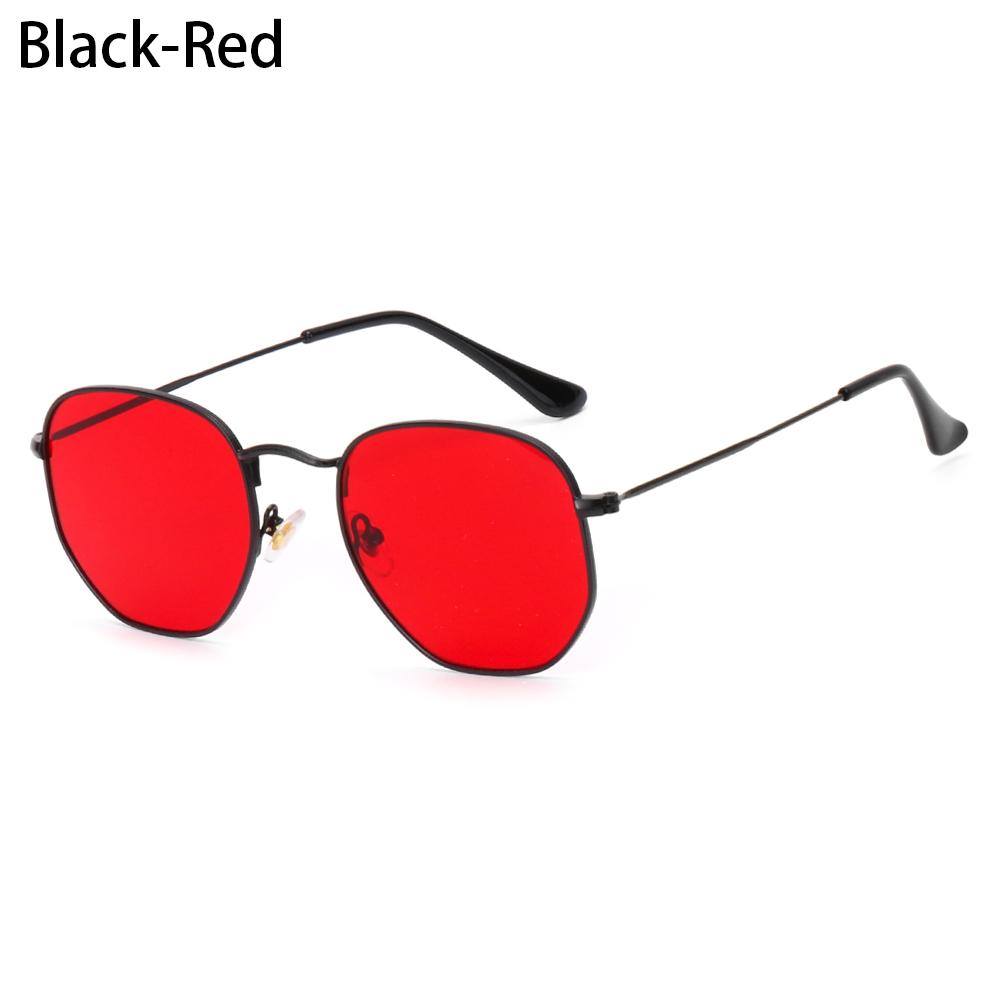 Neue Metall Sonnenbrille in kleinem quadratischem Design für Männer für Frauen Polygon Spiegelgläser Sonnenlicht Brille Fahrersicht Brille UV400 Brille WHITE