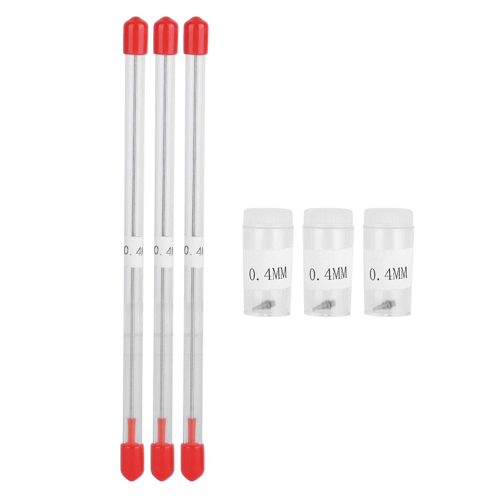 3 Set 0,4 mm Airbrush-Düse Airbrush-Nadeln Ersatzteile für Spritzpistole Sprüher