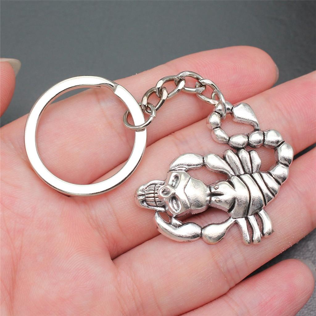 Totenkopf Adler Schlüsselanhänger Herrenschmuck Jahrestag Elegante Günstige Niedliche Sachen A17-1pcs-37x33mm