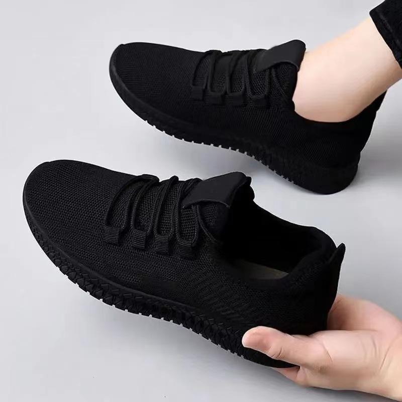 Damen Casual Light Sneakers Sportschuhe Damen Weiß Outdoor Atmungsaktives Mesh Schwarz Laufschuhe Athletisch Jogging Tennisschuhe 37 schwarz