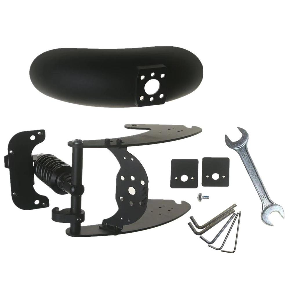 Roller-Zubehör, hinterer Stoßdämpfer für Roller, Elektroroller, Roller-Zubehör, kompatibel schwarz