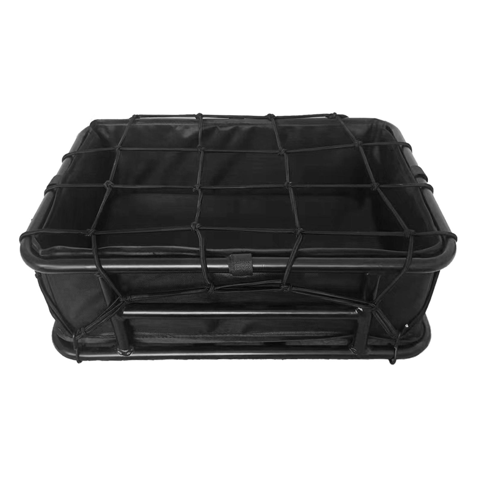 Fahrradkorb, Gepäckträger hinten für Erwachsene, Herren-/Damenfahrräder, strapazierfähiger Fahrradgepäckträger, Gepäckträger hinten für E-Bikes schwarz