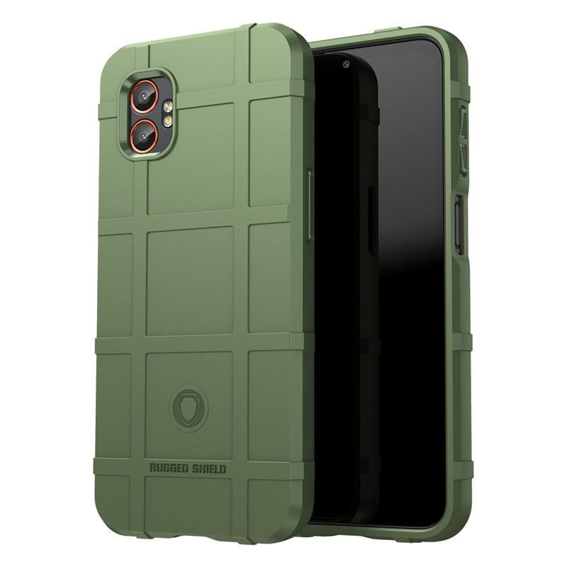 Für Samsung Galaxy XCover7 Pro Hülle Samsung Galaxy XCover7 Pro Hülle Stoßfest Panzer Gummi Handyhülle Für Galaxy XCover7 Pro Galaxy XCover7 Pro grün