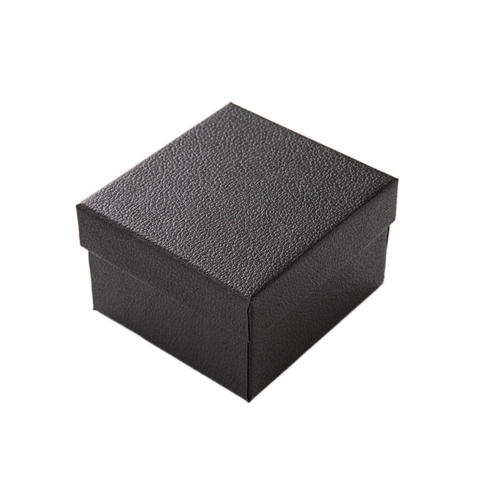 Premium Uhren-Geschenkbox Rechter Winkel Taschenuhr Etui Schlichtheit Armbanduhr Präsentationsbox Black