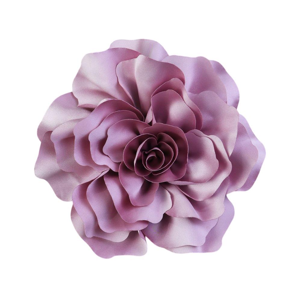 Vintage Blumen Brosche 20cm Große Größe Kleid Anzug Corsage Handgemachtes Bekleidungszubehör violett