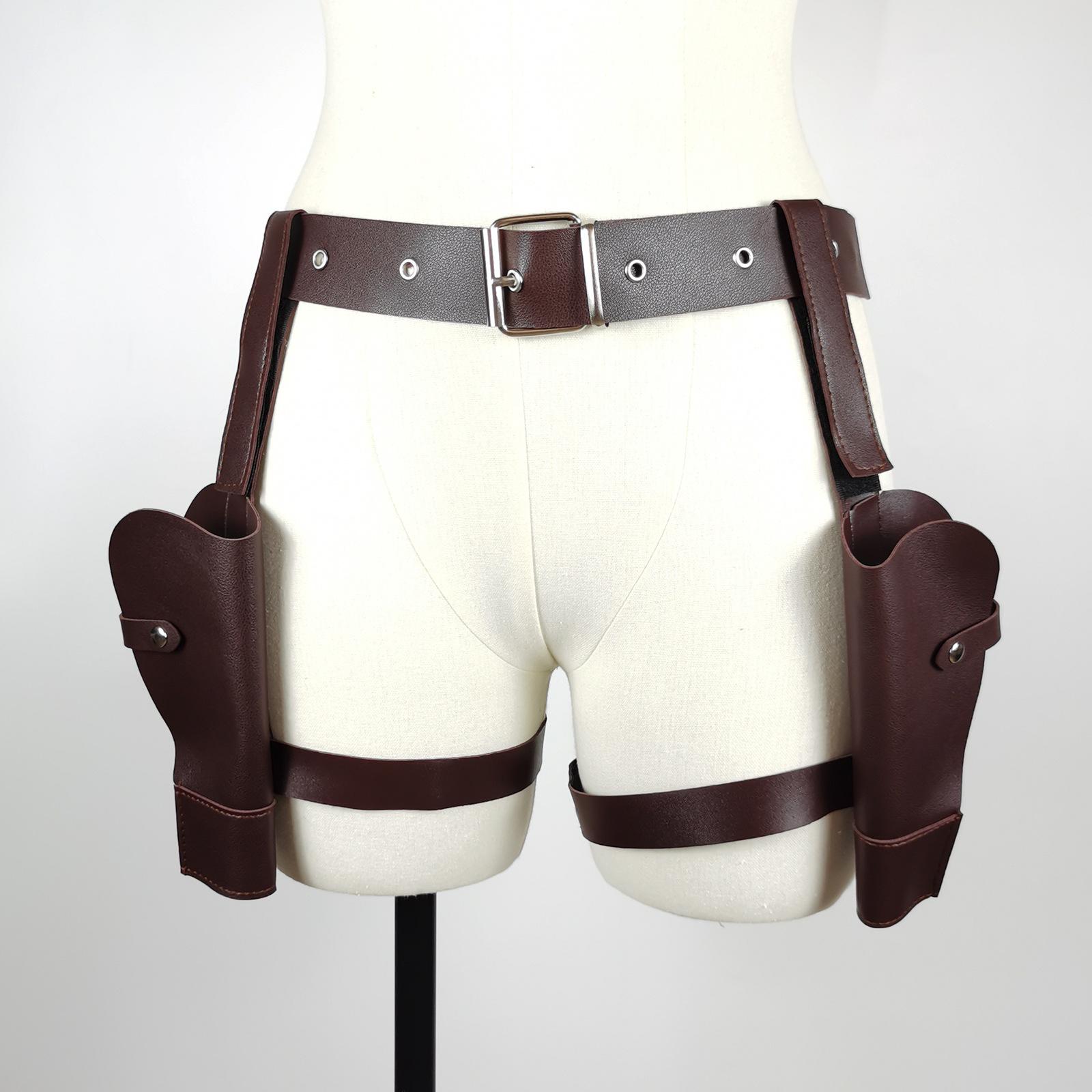 Tomb Raider Laura Polizei Holster Western Cowboy Gürtel Cosplay Cosplay Requisiten Zubehör