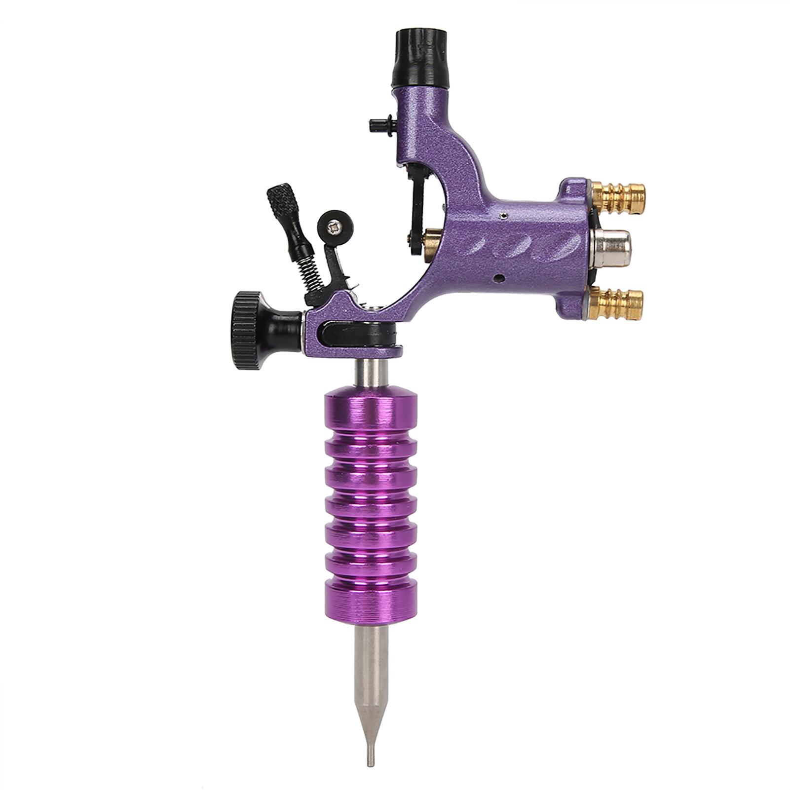 Dual Interface Motor Tattoo Maschine Liner Shader Tattoo Maschine Griff Nadel Düsen Set Lila violett