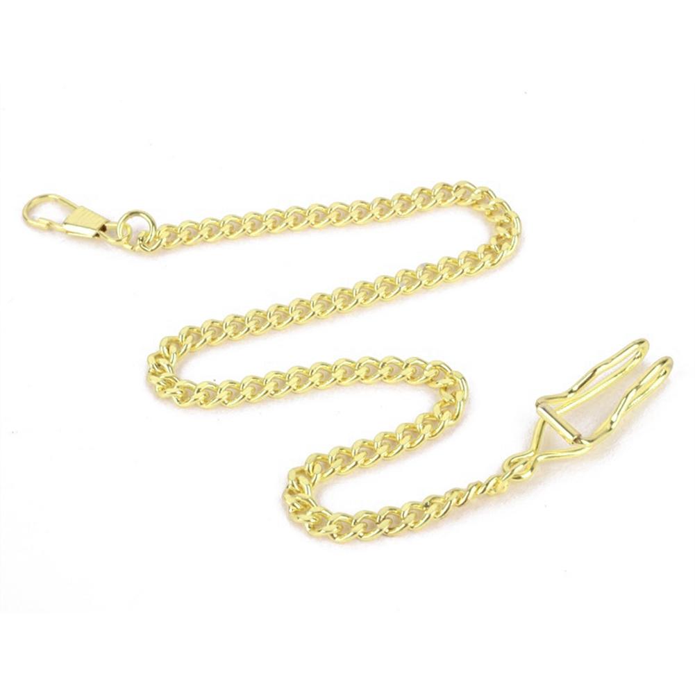 Unisex Retro Antik Geschenk Taschenkette Uhrenhalter Halskette Jean Gürtel Dekor Party Schmuck Geschenk goldgelb