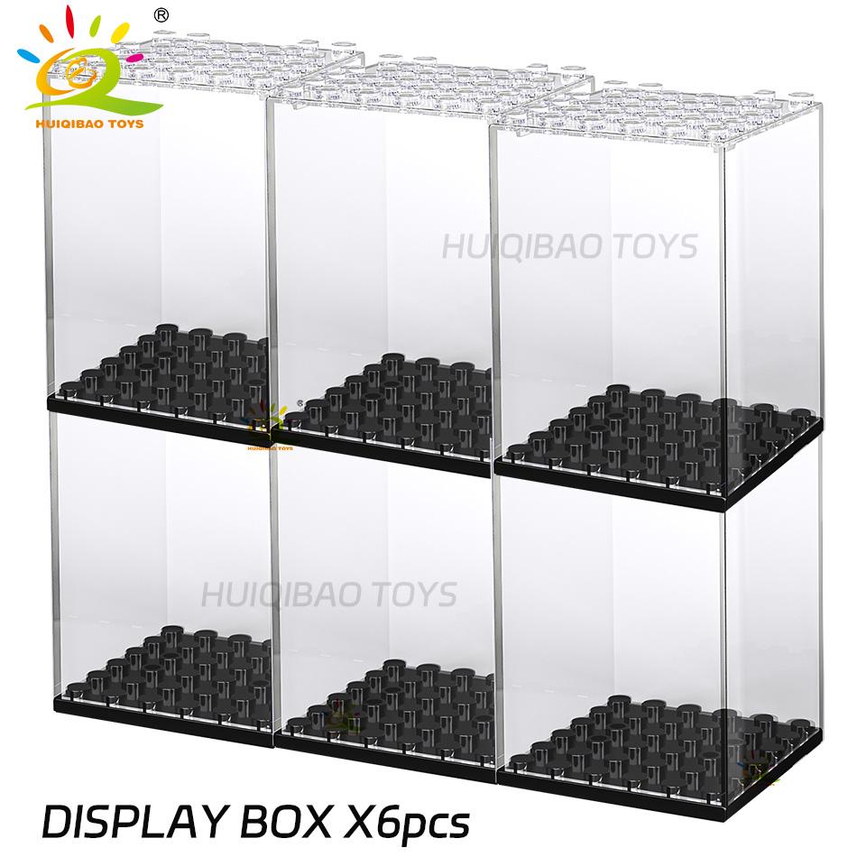 Weihnachts Staubdichte Figuren Vitrine Box Ausstellungsbox Für Modellsammlung Bausteine Display Box Steine Spielzeug Erwachsenen Geschenk