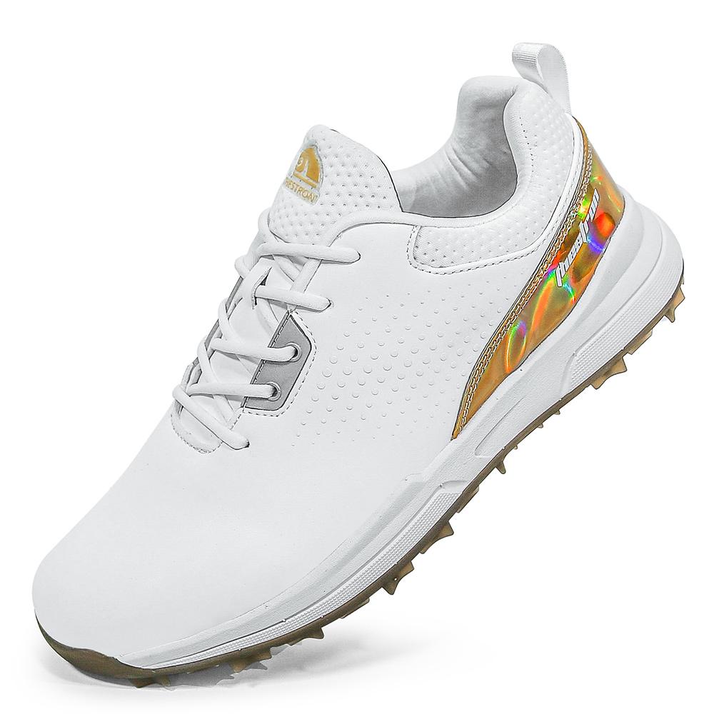 Professionelle Golfschuhe für Herren, leichte Wanderschuhe, bequeme Wanderschuhe 45 white