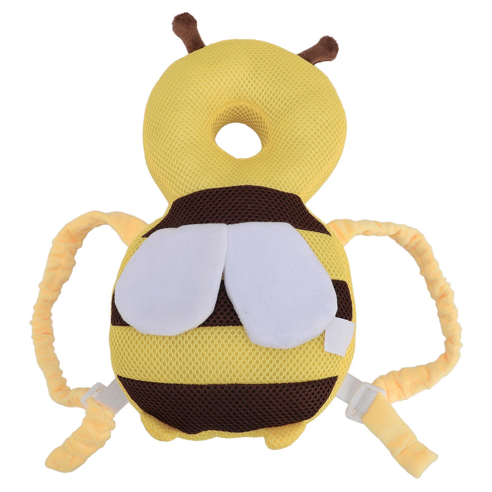 Gelber Biene Baby Lauflernhilfe Kopf Rucksack Bequemes Baby Kopfpolster Tragbares Kleinkind Kopfkissen für