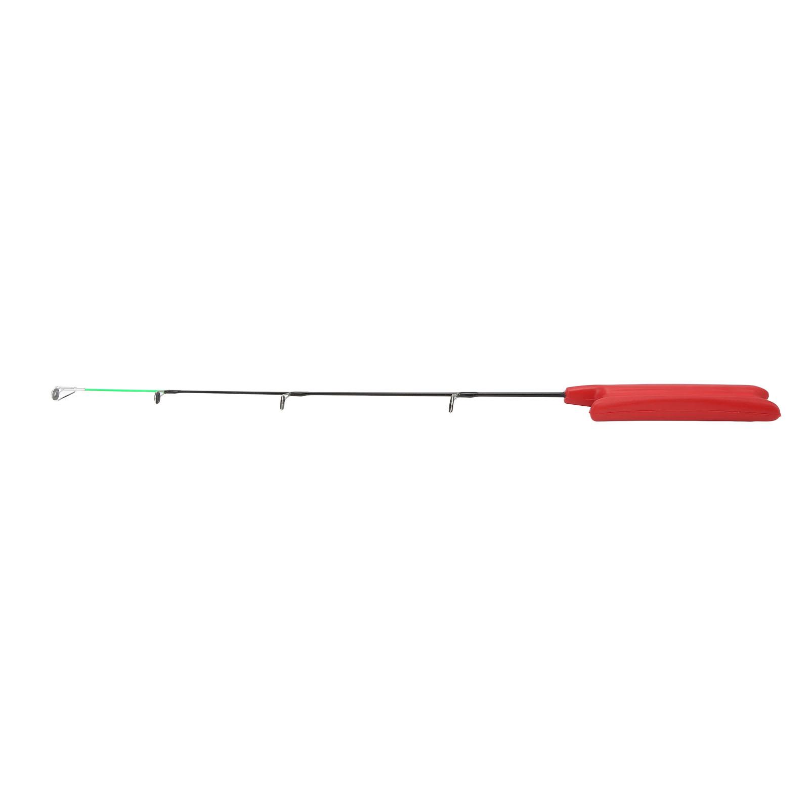 Ultra Kurze Fiberglas Eis Angelrute Solide Stange Leicht Winter Angelrute für Süßwasser