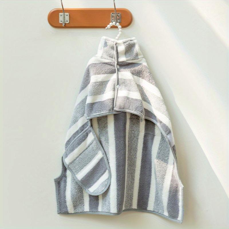 1 Stück großes Haustierhandtuch, Haustier-Badetuch, trocknendes Badetuch, wasserabsorbierend, schnelltrocknend, Hundebademantel S-(4.54-13.61 KG) gray