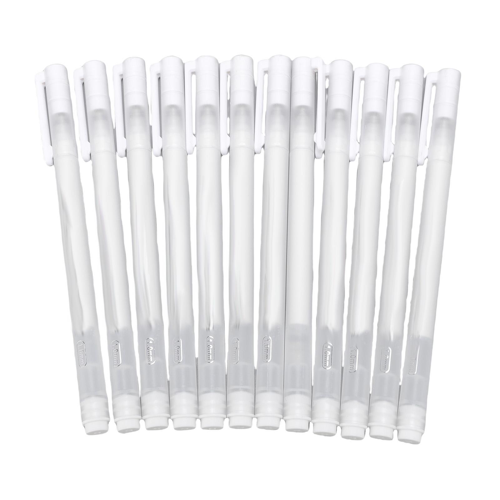 12 Stück Hitze-löschbarer Stift für Stoff Stickerei Nähen Quilten Stoff Leder Markierstift Rot weiß