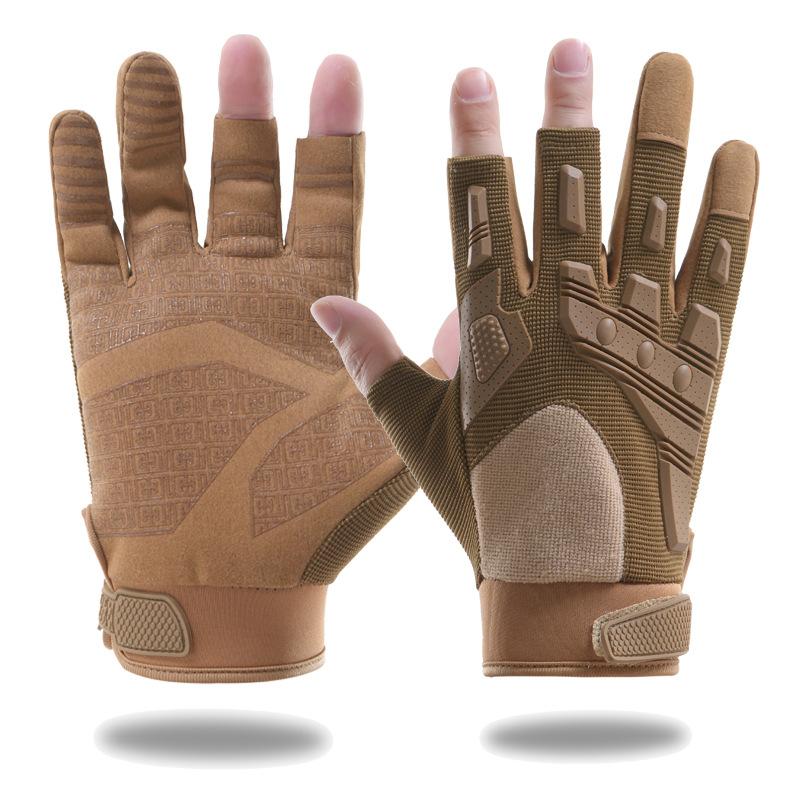 Taktische Handschuhe für Damen und Herren, für Outdoor-Klettern, Fingerleckage, Training, Anti-Rutsch-Schutz, Radfahren, taktische Handschuhe M
