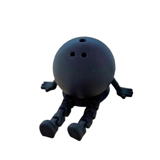 Bowling Kumpel Figur Bowlingkugel Ornament mit beweglichen Beinen Mini Bowlingkegel Dekoration Sammlerstück für Zuhause Büro Regale Schreibtische Tische