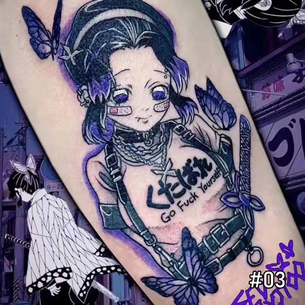 Dunkle Tattoo-Aufkleber, wasserdicht, langlebig, Tattoo-Aufkleber, Körper, handgemalte Kunst, Paste, Malerei, Tattoo, Frauen, Männer 03