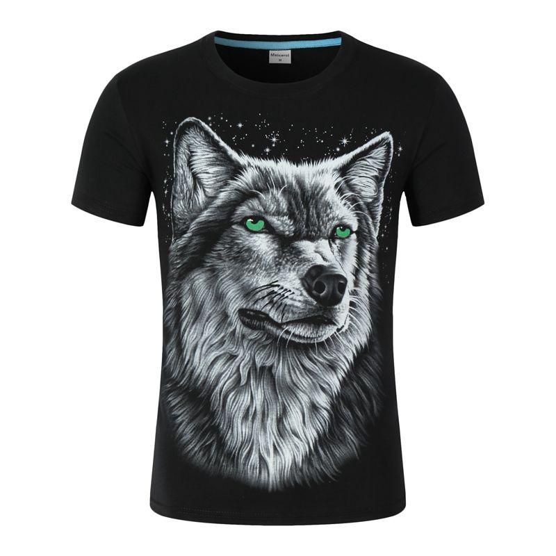 3D T-Shirt Casual Top Streatwear Kurzarm Gitarre Totenkopf Sommer T-Shirt Herren T-Shirt S