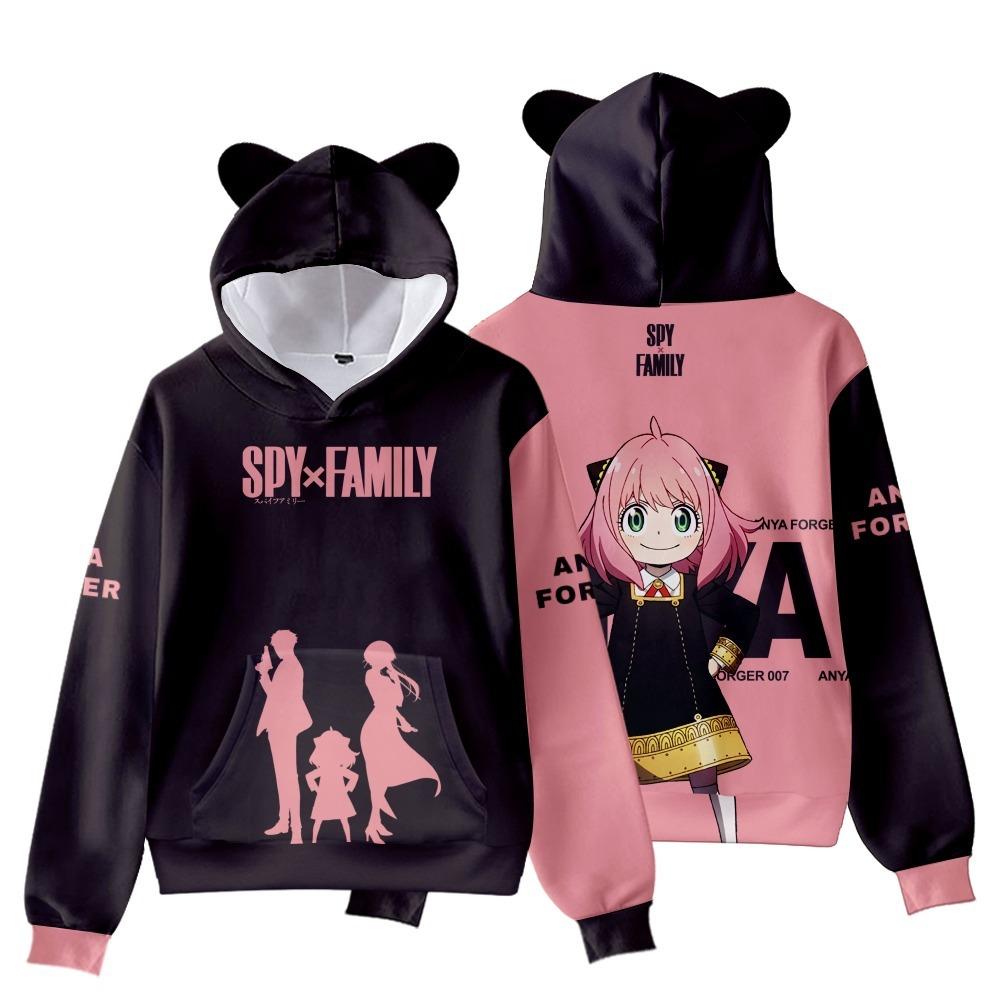 Hoodies Spy X Family Anya Forger Kleidung Jungen Mädchen Hoodie Sweatshirt Oberbekleidung Jacke Kinderkleidung 5XL