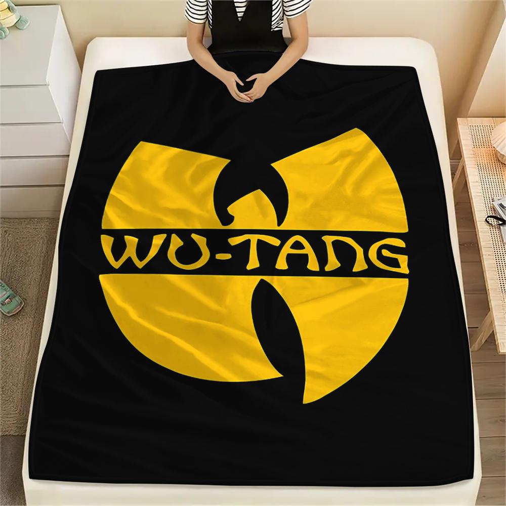 1 Stück Wu-Tang Clan Druck Flanelldecke, Hohe Qualität für alle Jahreszeiten, Heimdekoration, Wärme und Komfort, Perfekt für Weihnachtsgeschenke 130cm x 150cm