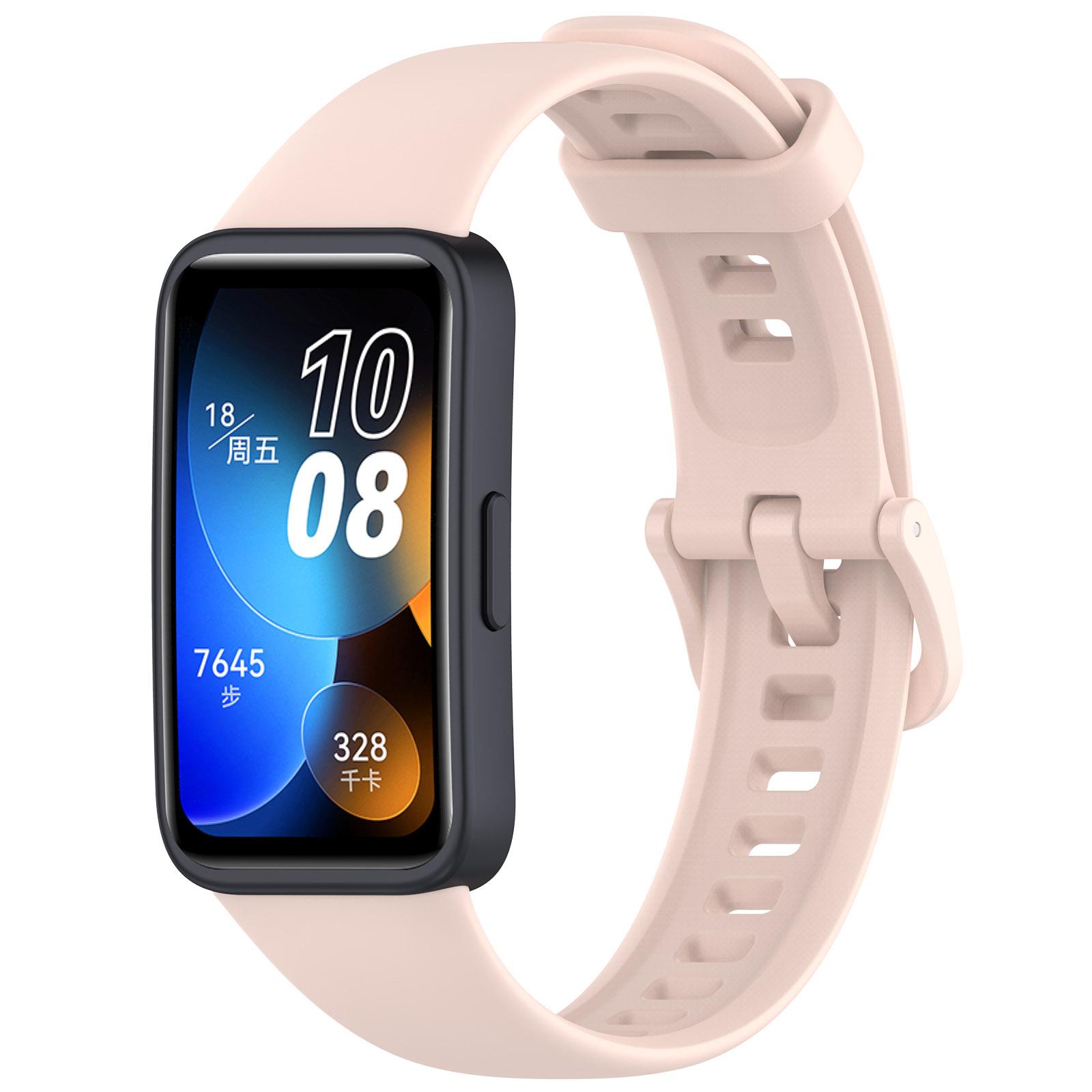 Silikonarmband für Huawei Band 8 Armbandzubehör SmartWatch Ersatzarmband Armband Correa Armband für Huawei Band 8 For Huawei Band 8 Kirschrot