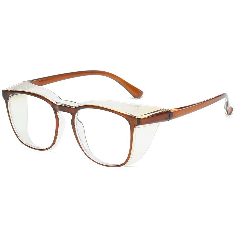 Reiten Arbeitsbrille Schutzbrille Sanddicht Anti-Blaulicht Anti-Beschlag PC Staubdicht Anti-Wind Versorgung Yellowish-brown