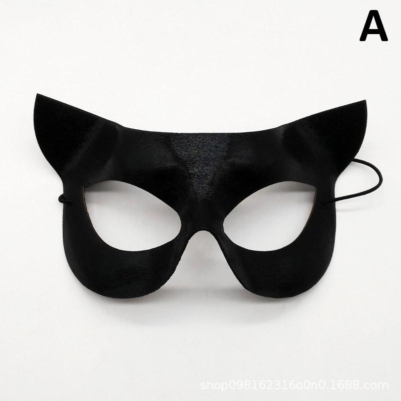 Frauen Tiergesicht Dekor Fuchs Halbmaske Sexspielzeug für Paar Tanzparty Performance A