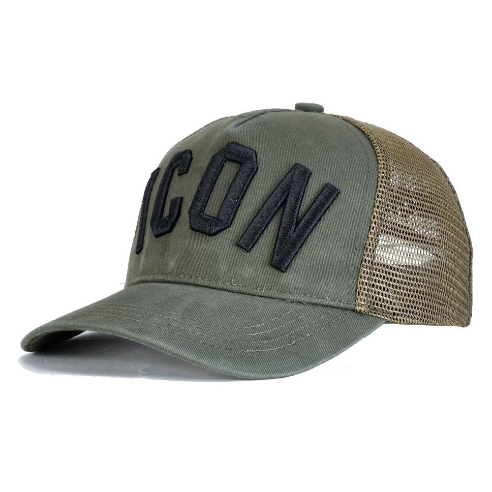 Mode Baumwoll-Baseballkappen Stickerei Buchstaben Hochwertige Camouflage-Kappe Schwarze Kappe Herren Damen Hut armee grüne