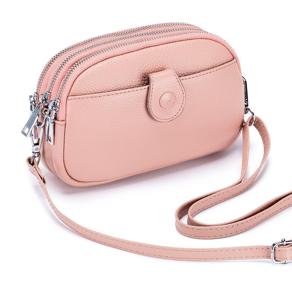 Umhängetaschen für Damen aus echtem Leder, Handytasche für Damen, Mini-Umhängetasche für Damen, Premium-Rindsleder