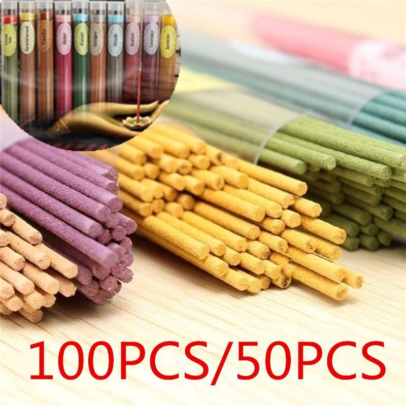 100 Sticks/50 Sticks Weihrauch Brenner Aromatherapie Duft Gewürze Frische Luft Natürliche Aroma Indoor Gewürze Sandelholz Luft Reiniger 50pcs SandalWood